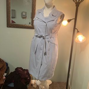 Edgy NWOT Calvin Klein moto dress